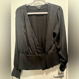 Express Black Blouse Size L